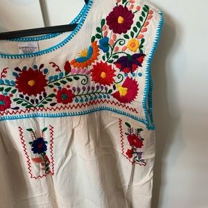 Hand embroidered Puebla dress